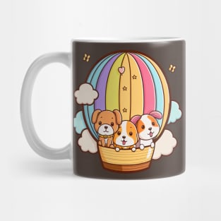 3 Puppies in a Balloon Mug